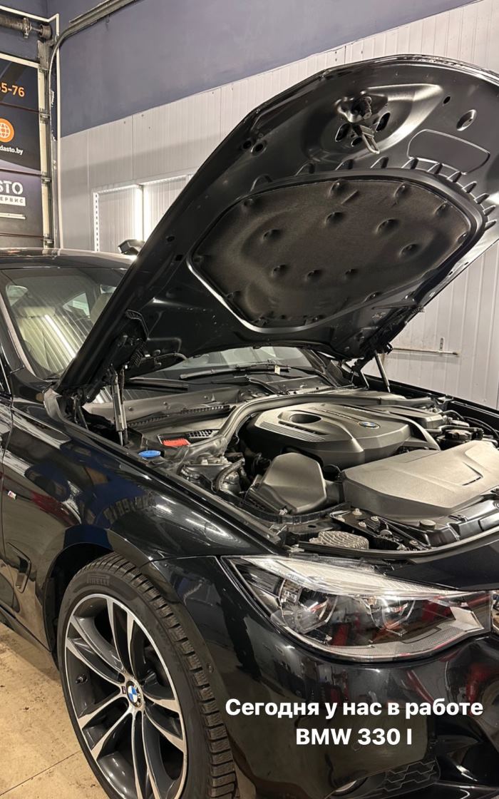 Диагностика двигателя BMW в боксе СТО Дасто